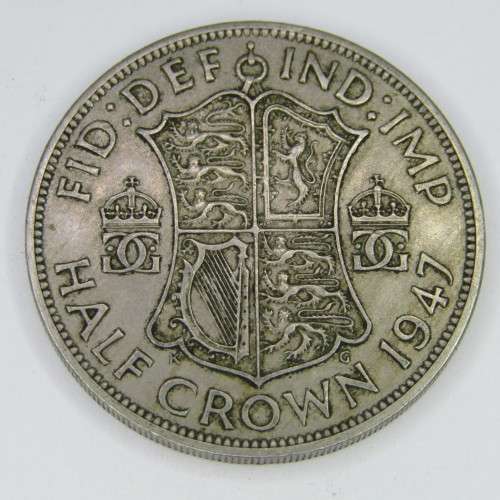 Lot of 4 British half crowns - 1947, 1948, 1949 and 1950 - use as fillers for SA coins