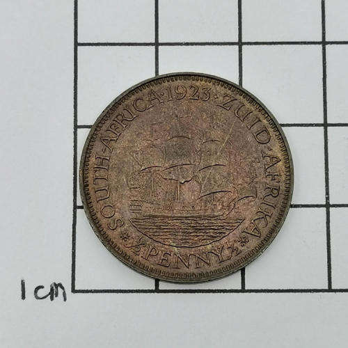 South Africa 1923 half penny red - uncirculated