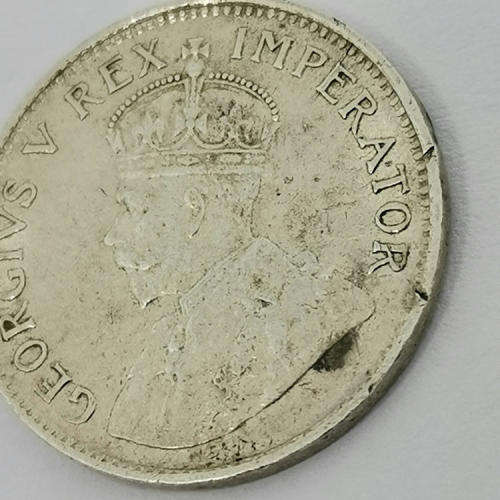 South Africa 1933 tickey 3d EF - high 2nd 3