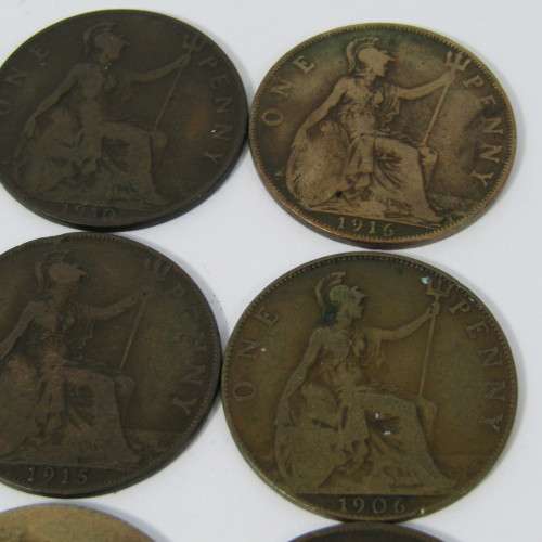 Lot of 20 antique coins - each one over 100 years old