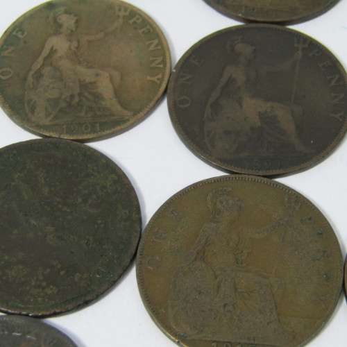 Lot of 20 antique coins - each one over 100 years old