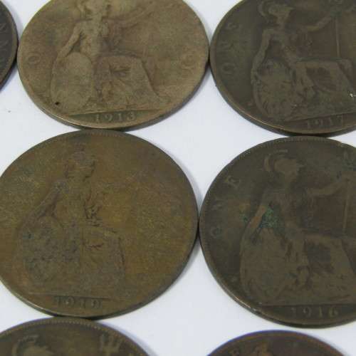 Lot of 20 antique coins - each one over 100 years old