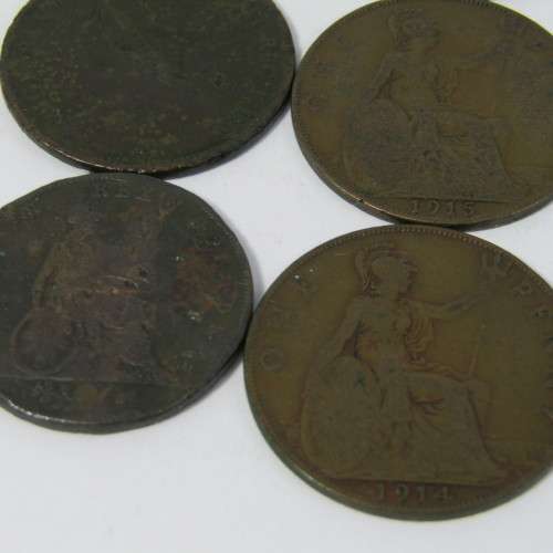 Lot of 20 antique coins - each one over 100 years old