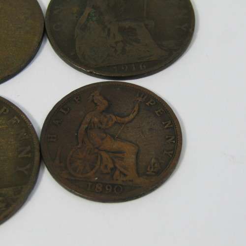 Lot of 20 antique coins - each one over 100 years old