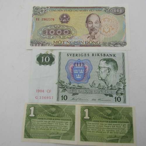 Lot of 10 old bank notes