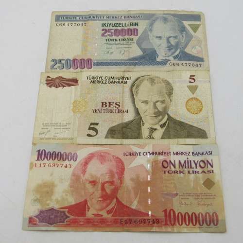 Lot of 10 old bank notes