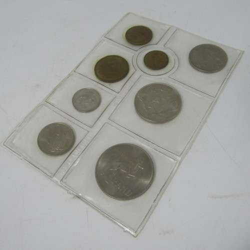 South Africa lot of 3 mint packs 1977, 1978 & 1979 - all with scarce half cent