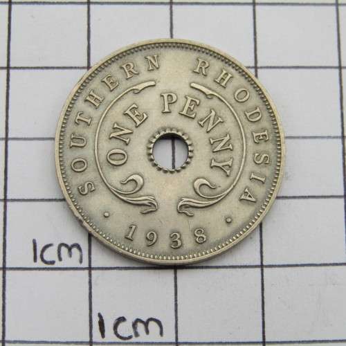 Southern Rhodesia 1938 Penny XF +