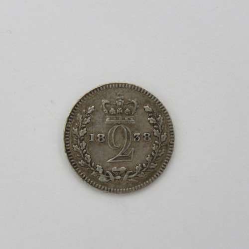 Great Britain 1838 Silver 2 pence
