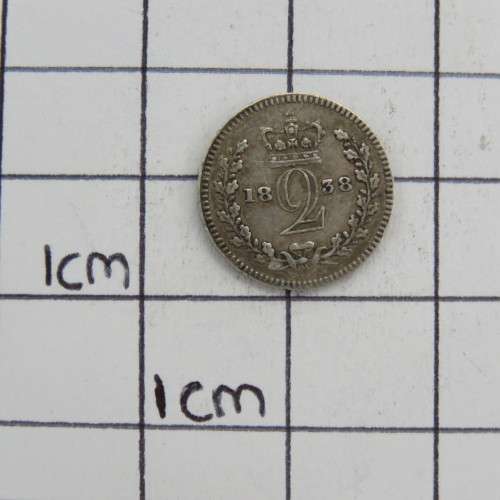 Great Britain 1838 Silver 2 pence