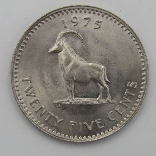 Rhodesia 1975 Twenty Five cent - uncirculated