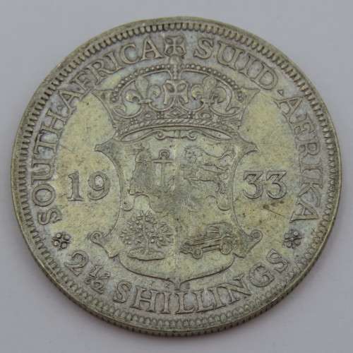 South Africa 1933 half crown EF
