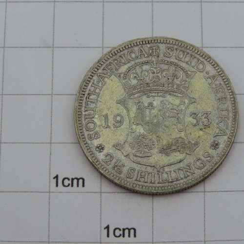 South Africa 1933 half crown EF