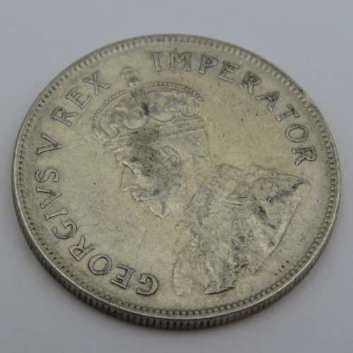 South Africa 1936 half crown EF some lustre remaining