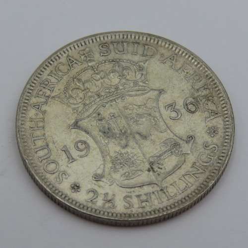 South Africa 1936 half crown EF some lustre remaining