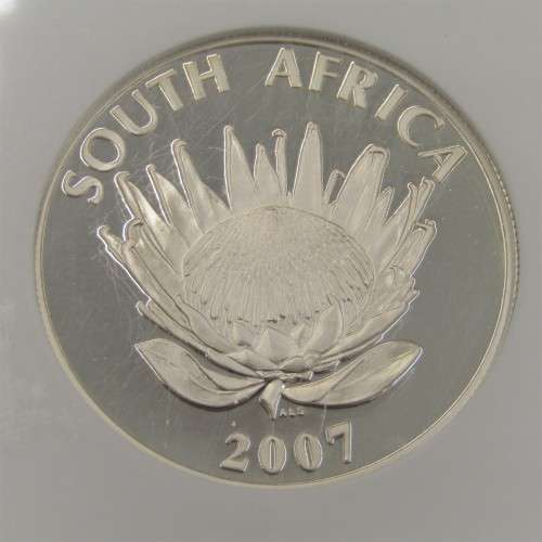 2007 RSA Proof silver FW de Klerk R1 graded PF70 Ultra cameo by NGC