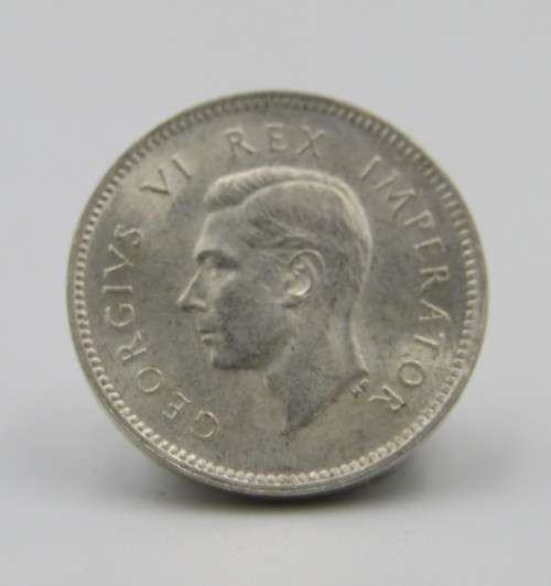 South Africa 1944 tickey 3d uncirculated