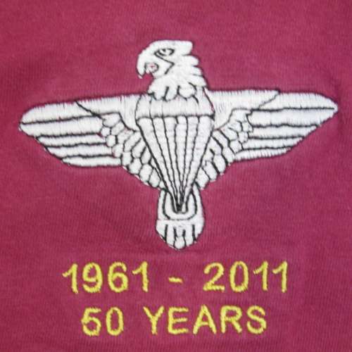 SADF 1 Parachute battalion Paratrooper Veteran 1961-2011 t-shirt - Size Large