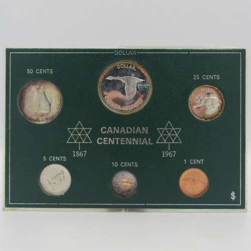 Canada 1967 proof set in slab - Mostly silver coins