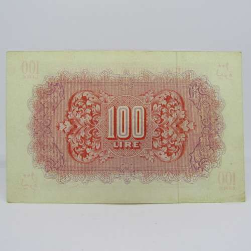 Libya - British Occupation WW2 - 100 Lire - UNC with some marks & crease