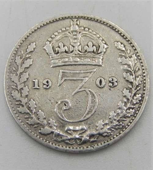 Great Britain 1903 silver 3d VF