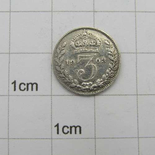Great Britain 1903 silver 3d VF