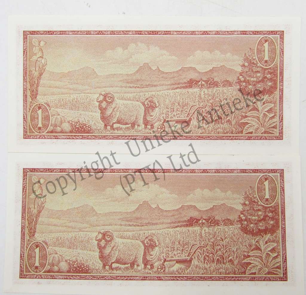 Lot of 10 TW de Jongh R1 banknotes - 1975 Third issue