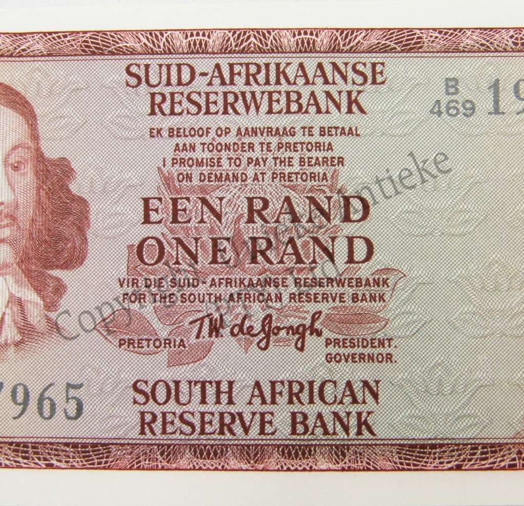 Lot of 10 TW de Jongh R1 banknotes - 1975 Third issue