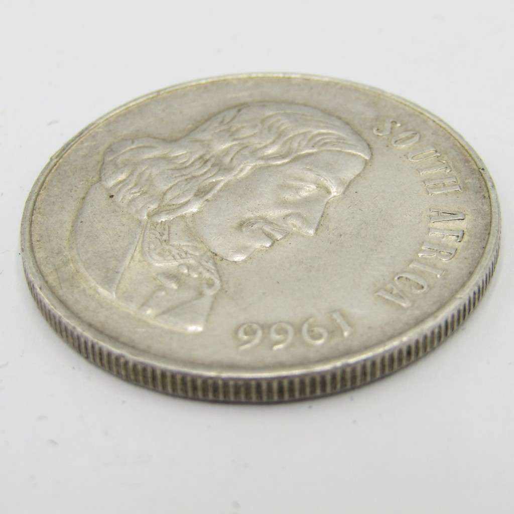 South Africa 1966 English R1 with horn flaw on Springbok