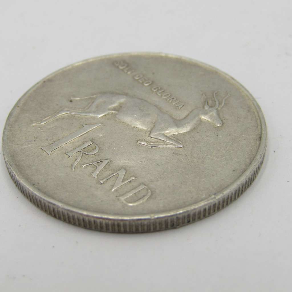 South Africa 1966 English R1 with horn flaw on Springbok