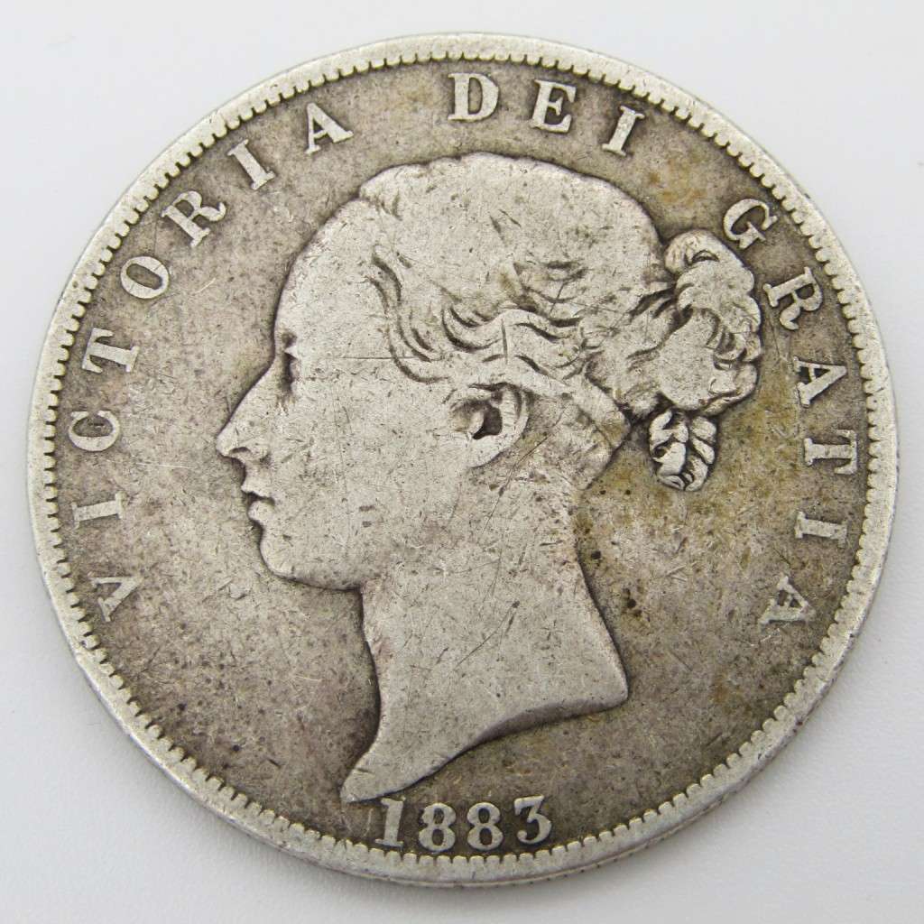 1883 Great Britain half Crown silver
