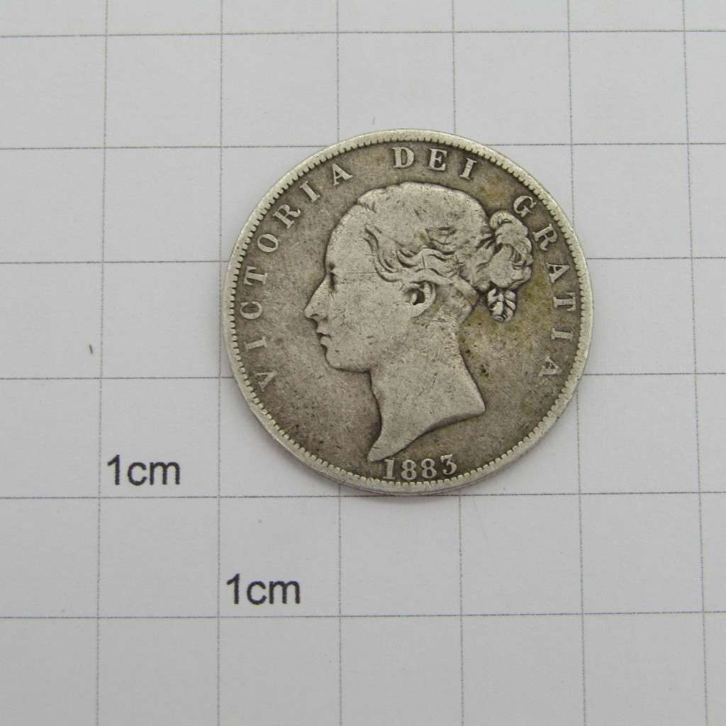 1883 Great Britain half Crown silver