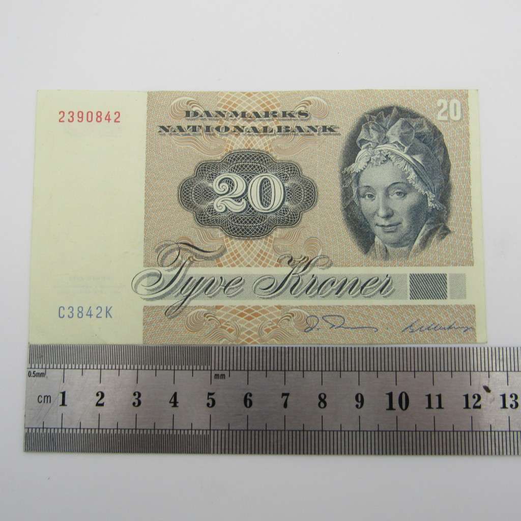 Denmark 1972 Serie 20 Kroner banknote - XF