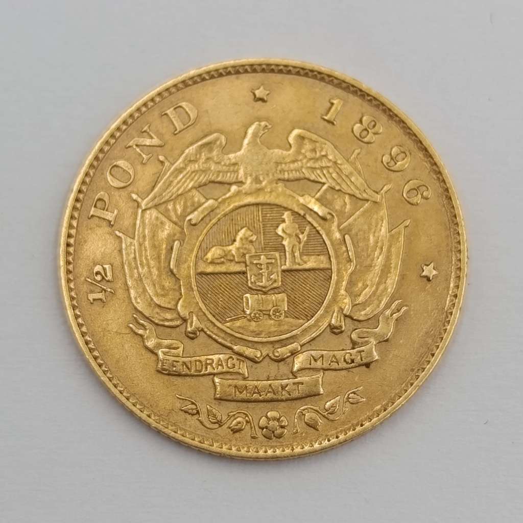 1896 ZAR Kruger Gold Half pond