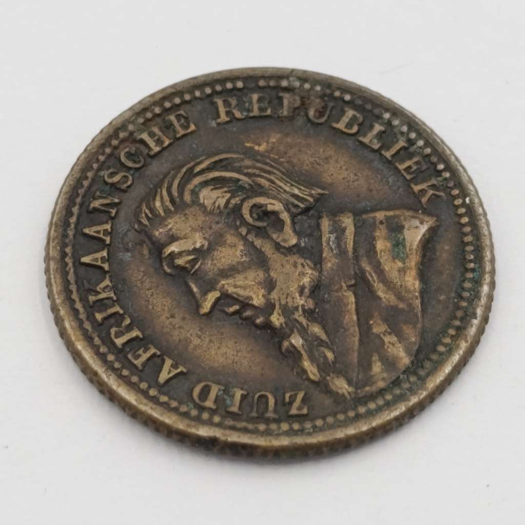 1896 Paul Kruger imitation brass sovereign token