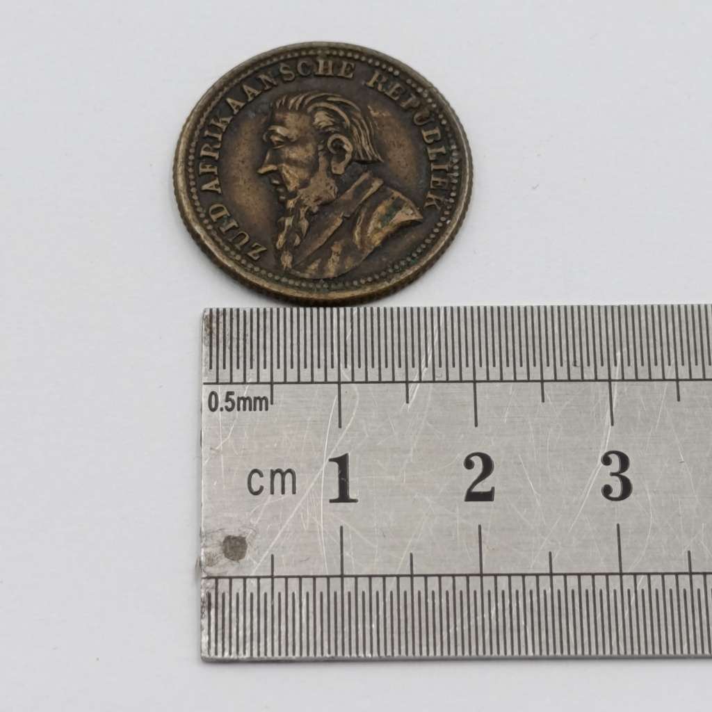 1896 Paul Kruger imitation brass sovereign token