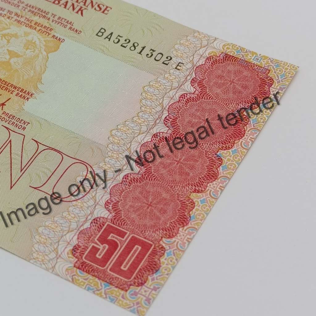 Gerhard de Kock R50 banknote - scarce BA series