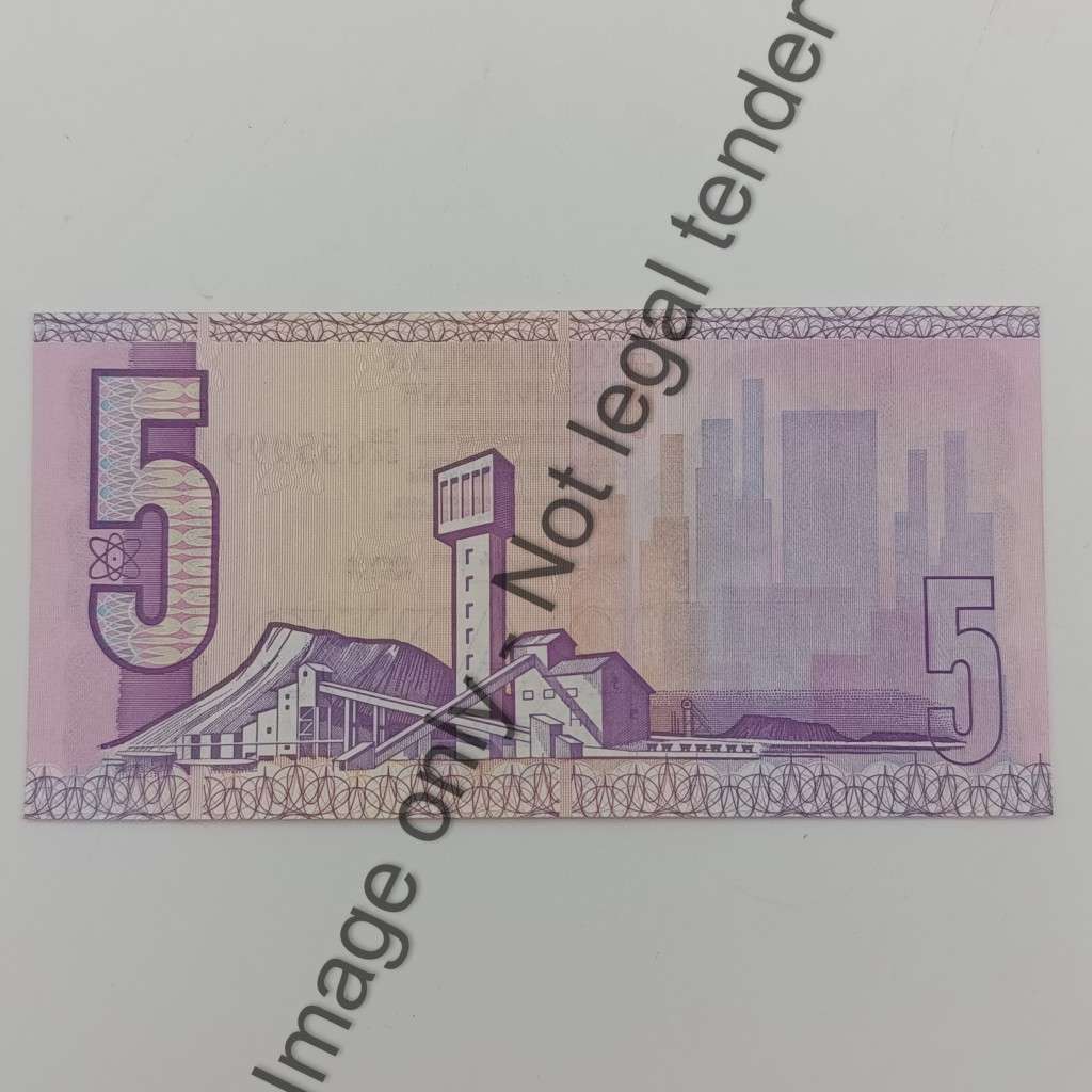 Banknotes SA GPC de Kock 2nd Issue Lot of 9 banknotes R5 with consecutive numbers - uncirculated