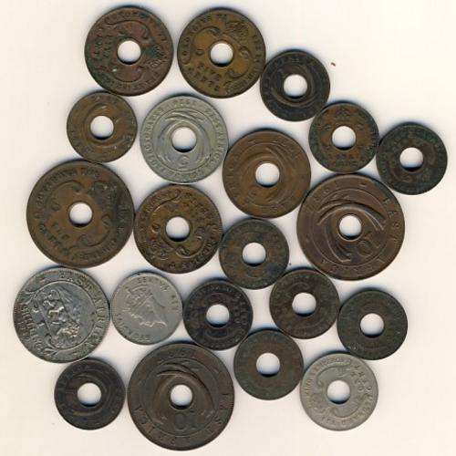 East Africa lot of 21 coins - as per scan