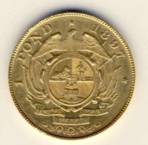 ZAR 1897 Kruger Pond as per scan - Scarce