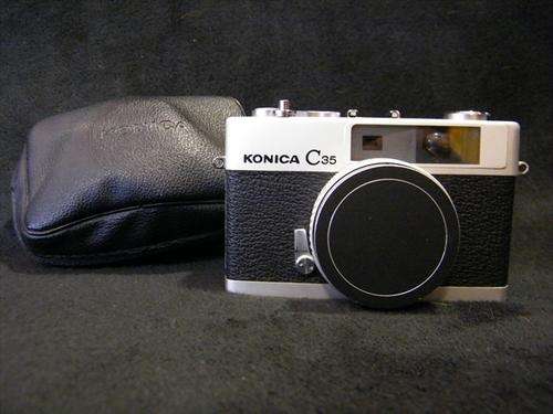 Konica C35 Vintage camera with bag