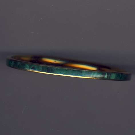 Copper and Malachite bangle as per scan