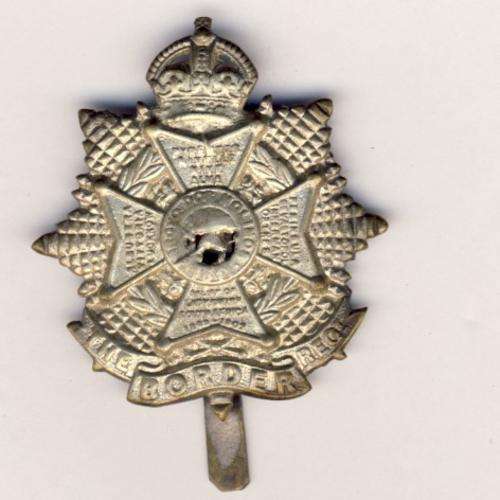 Great Britain The Border Regiment cap badge with slide @ CRAZY R1 Start