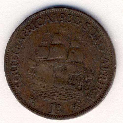 SAU Copper Penny - scarce 1932