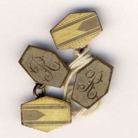 Pair of gold Plated cufflinks