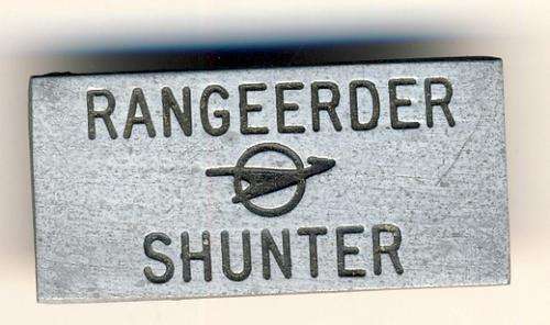 Railway - SAR / SAA Shunter badge - as per scan