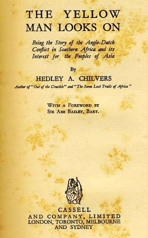 The Yellow man looks on by Hedley A. Chilvers - First published 1933 - @ Crazy R1 start