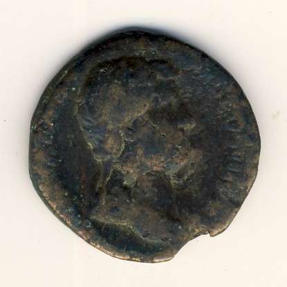 Roman Copper Coin  - As of Antonius Pius under Hadrian AD 138 - as per scan