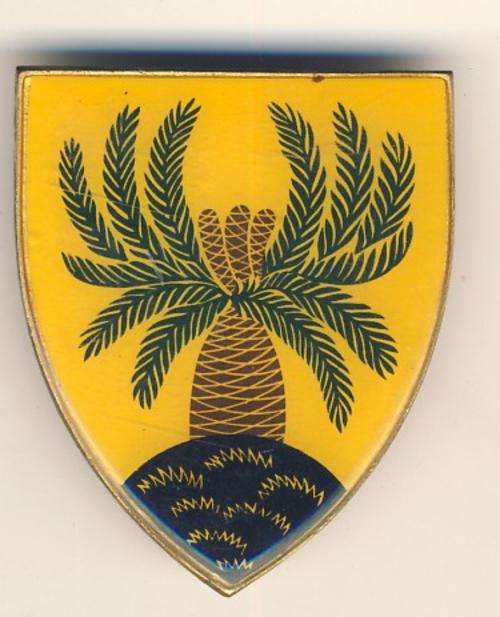 4th SA Battalion metal Shoulder flash - as per scan