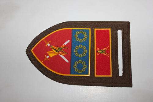 Logistics Command left hand embossed tupperware flash with Chief of the Army command bar